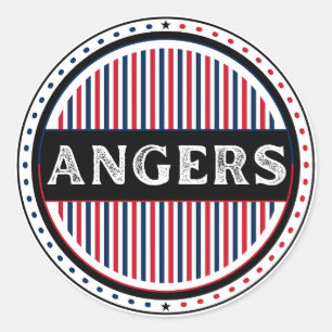 Angers City Pride Embleem – Franse identiteit Ronde Sticker