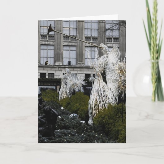 Anges à Manhattan, carte de Noël de NYC (Devant)