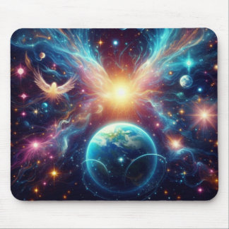 Anges célestes sur un tapis de souris