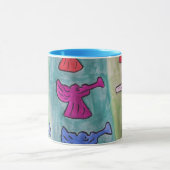 Anges de Noël Avec Trumpets Mug (Centre)