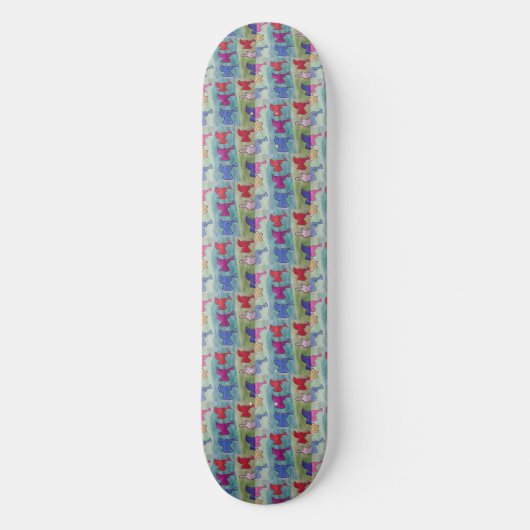 Anges de Noël Avec Trumpets Skateboard (Recto)