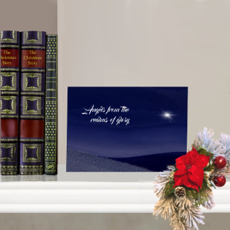Anges des royaumes de gloire Carte de Noël