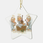 Anges en Manger Ornement en céramique (Gauche)