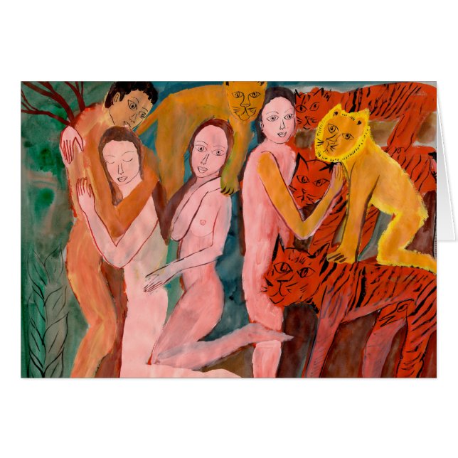 Anges et lions (Devant horizontal)