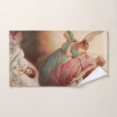 Anges gardiens avec enfant (Serviette à main)