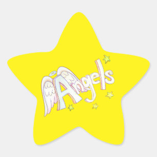 Anges Inspiration Word Art Sticker Decal
