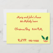 Anges Noël Fête Invitation (Dos)