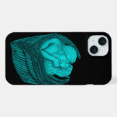 Anges qui s'embrassent, design noir et vert (Verso Horizontal)