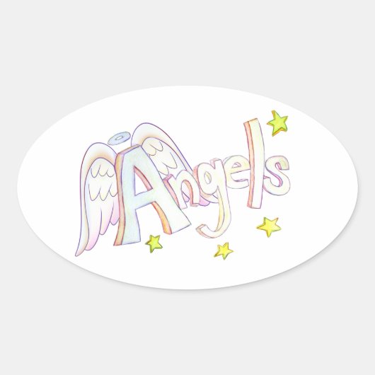 Anges Stickers Art Décal Word Inspiration (Devant)