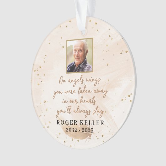 Ange's Wings Photo Ornament acrylique (devant)