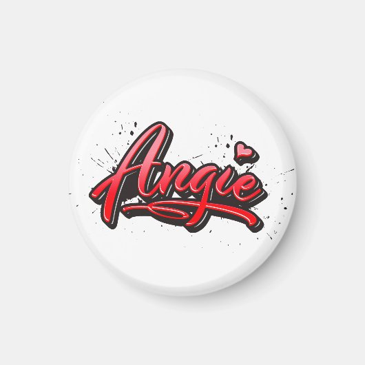Angie Heart Splash Magnet (Devant)