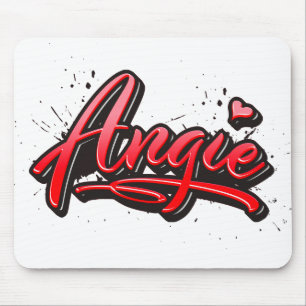 Angie Heart Splash Mousepad Muismat