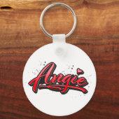 Angie red heart graffiti porte-clés (Recto)