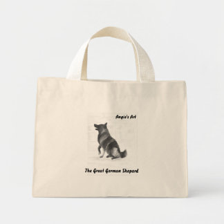 Angie's Art German Shepard Mini Tote Bag