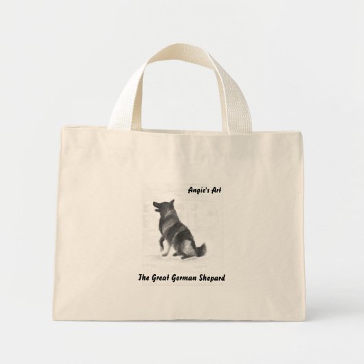 Angie's Art German Shepard Mini Tote Bag (Voorkant)