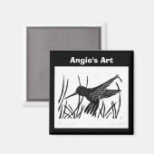 Angie's Art "Humming Bird" magneet (Voorkant / Achterkant)