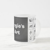 Angie's Art-Mok Matglas Koffiemok (Voorkant rechts)