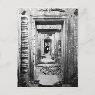 Angkor Cambodia, Doorways Preah Khan Briefkaart