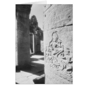 Angkor Cambodja, Apsara beeldhouwen De Bayon 2