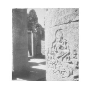Angkor Cambodja, Apsara Beeldhouwwerk De Bayon 2 Notitieblok
