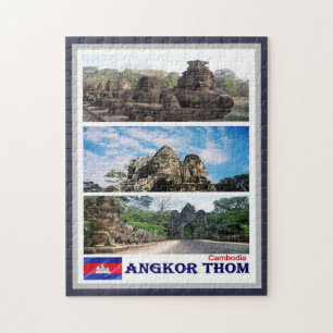 Angkor Thom - Cambodja - Mozaïek - Legpuzzel