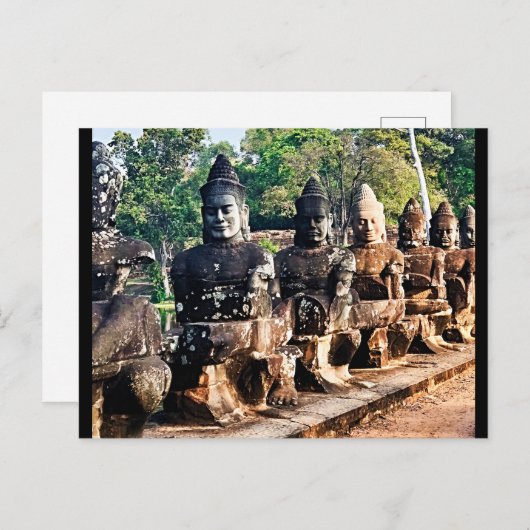 Angkor Thom God Statues  Briefkaart (Voorkant / Achterkant)