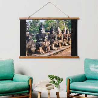 Angkor Thom Goden Beelden Hangend Wandkleed