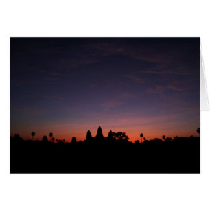 Angkor Vat au lever de soleil (carte)