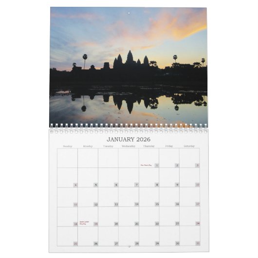 Angkor Wat 2012 Agenda Kalender (Jan 2026)