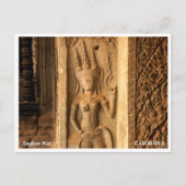 Angkor Wat Architecture Detail Postcard Feestdagenkaart (Voorkant)