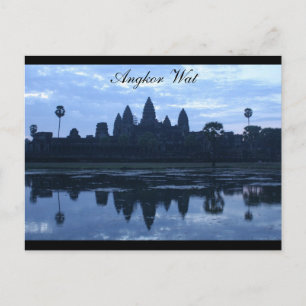 angkor wat blue briefkaart
