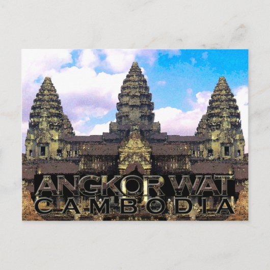 Angkor Wat Briefkaart (Voorkant)