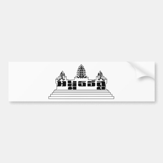 Angkor Wat bumpersticker (Voorkant)