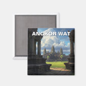 Angkor Wat Cambodia Magneet (Voorkant / Achterkant)