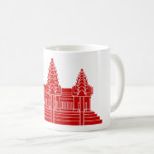 Angkor Wat Cambodian / Khmer Flag Koffiemok (Voorkant rechts)