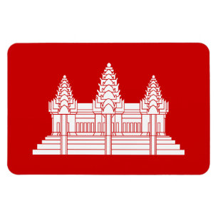Angkor Wat Cambodian / Khmer Flag Magneet