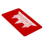 Angkor Wat Cambodian / Khmer Flag Magneet (Rechterzijde)