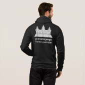 Angkor Wat Cambodian / Khmer Flag met Motto Hoodie (Achterkant volledig)