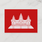 Angkor Wat Cambodian / Khmer Flag Visitekaartje (Achterkant)