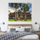 Angkor Wat Cambodian Khmer Temple Canvas Afdruk (Insitu (Slaapkamer))