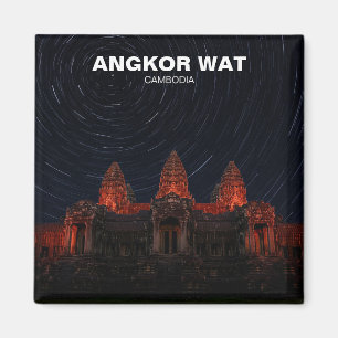 Angkor Wat Cambodja bij nacht Magneet
