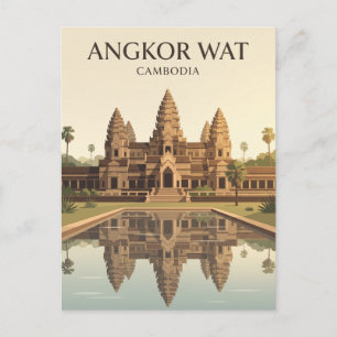 Angkor Wat Cambodja Briefkaart
