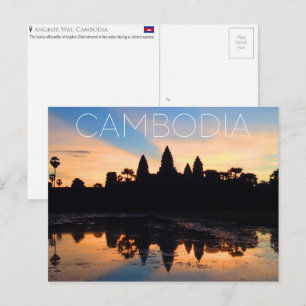 Angkor Wat, Cambodja Reisansichtkaart Briefkaart