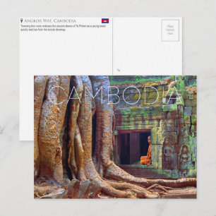 Angkor Wat, Cambodja Reisansichtkaart Briefkaart