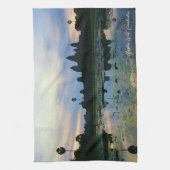 Angkor Wat, Cambodja Sunrise Reflection Theedoek (Verticaal)