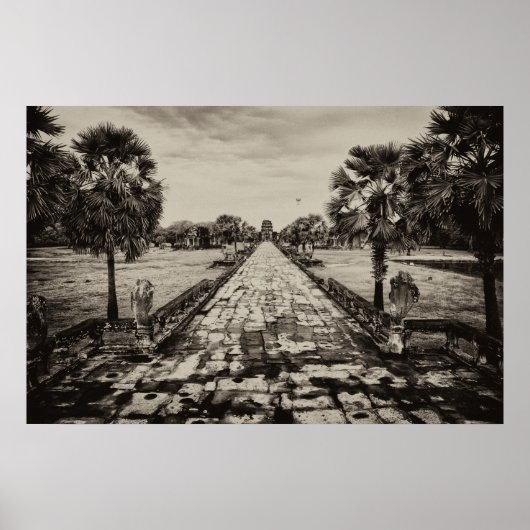 Angkor Wat Causeway Poster (Voorkant)