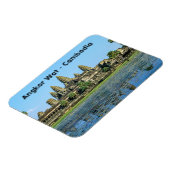 Angkor Wat en reflectie in het meer - Cambodja Magneet (Linkerzijde)