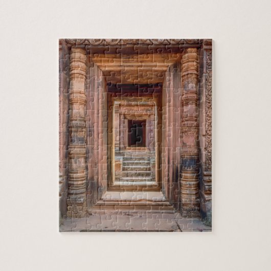Angkor Wat Entryway, Cambodja Legpuzzel (Verticaal)