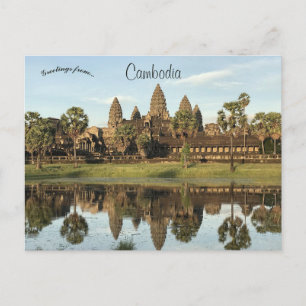 Angkor Wat in Angkor Siem Riep Cambodia Briefkaart