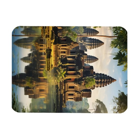 Angkor Wat, oude Khmer tempel Magneet (Horizontaal)